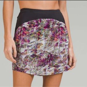 LULULEMON LIMITED EDITION SWIFT HIGH RISE LONG RUNNING SKIRT/SKORT-FIREWORK-8